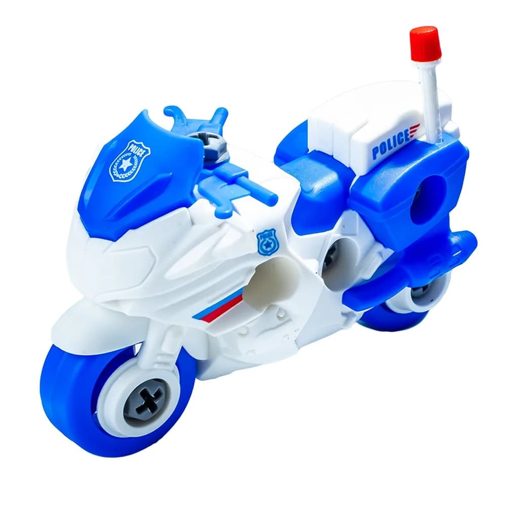Vehicule politie, demontabile, 4 buc/set — miniatură