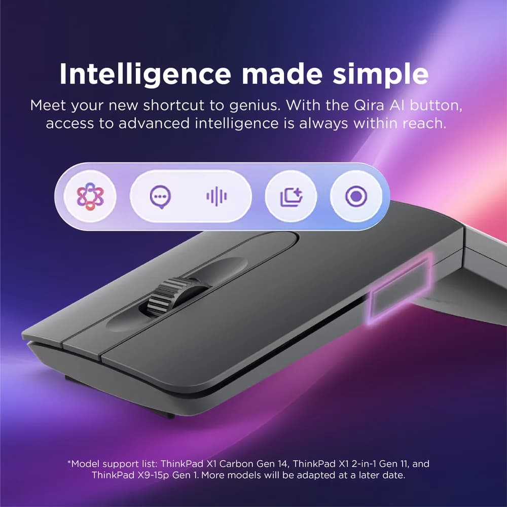 Mouse Gaming Wireless Lenovo 4Y51T62792, 4000 dpi, Gri — miniatură