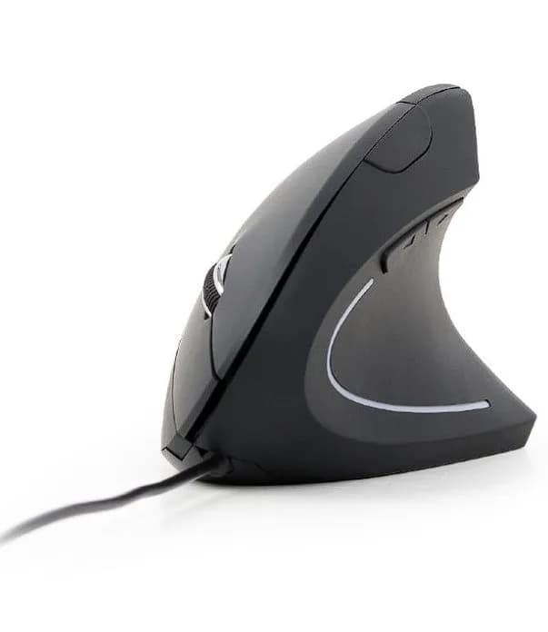 MOUSE GEMBIRD, PC sau NB, cu fir, USB, optic, 3200 dpi, butoane/scroll 6/1, ergonomic, cablu 1.35m, negru, "MUS-ERGO-03"