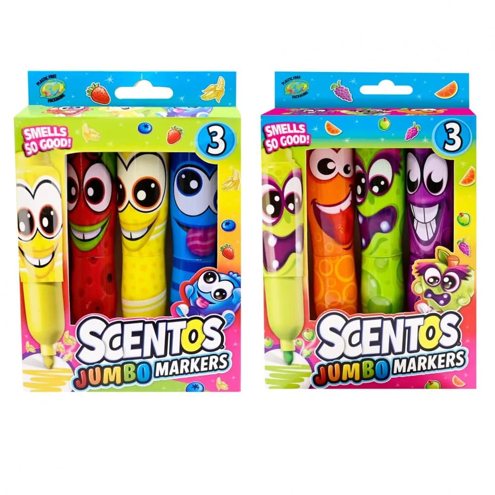 SET 3 MARKERE JUMBO PARFUMATE, SCENTOS