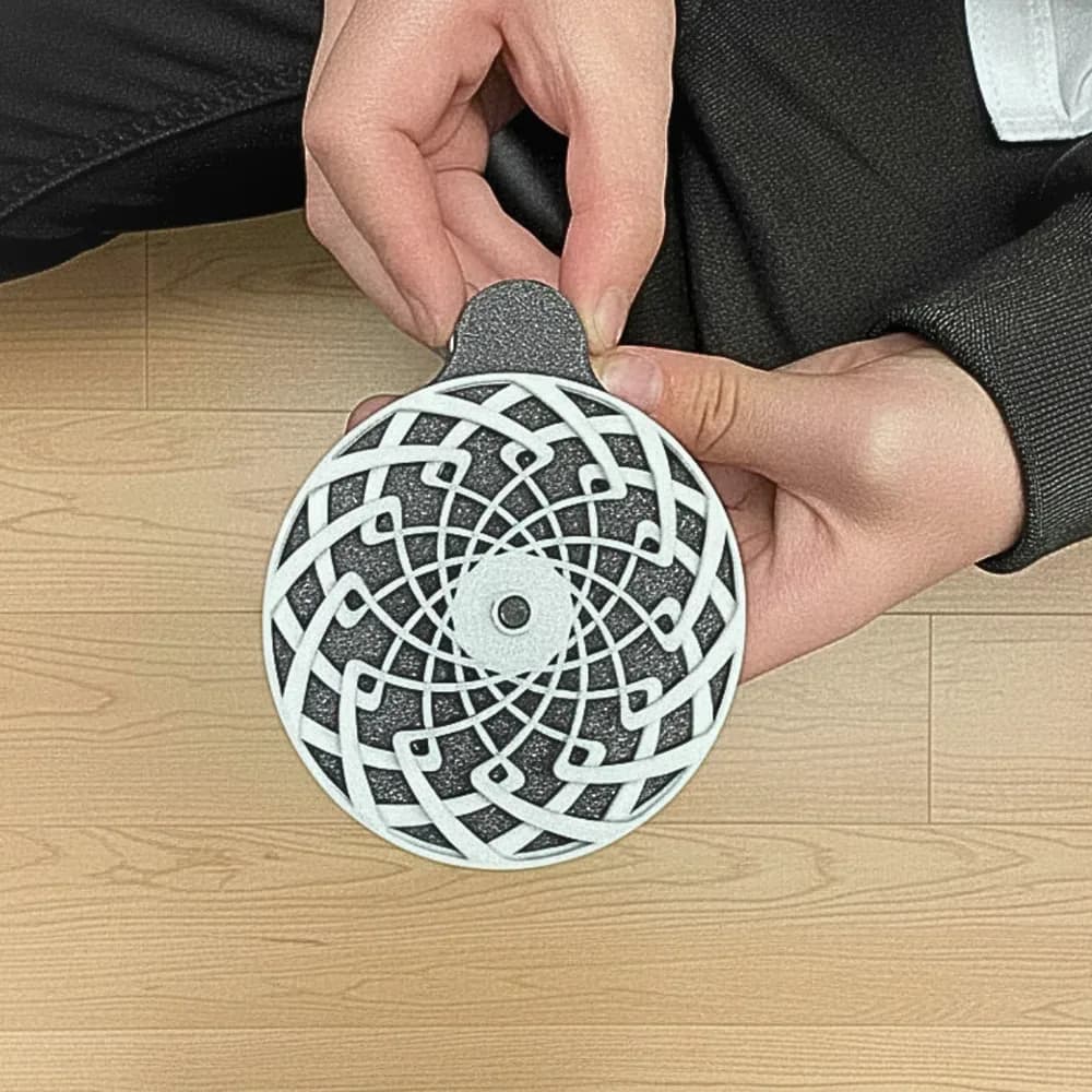 Jucărie fidget rotativă cu model, 8cm — miniatură
