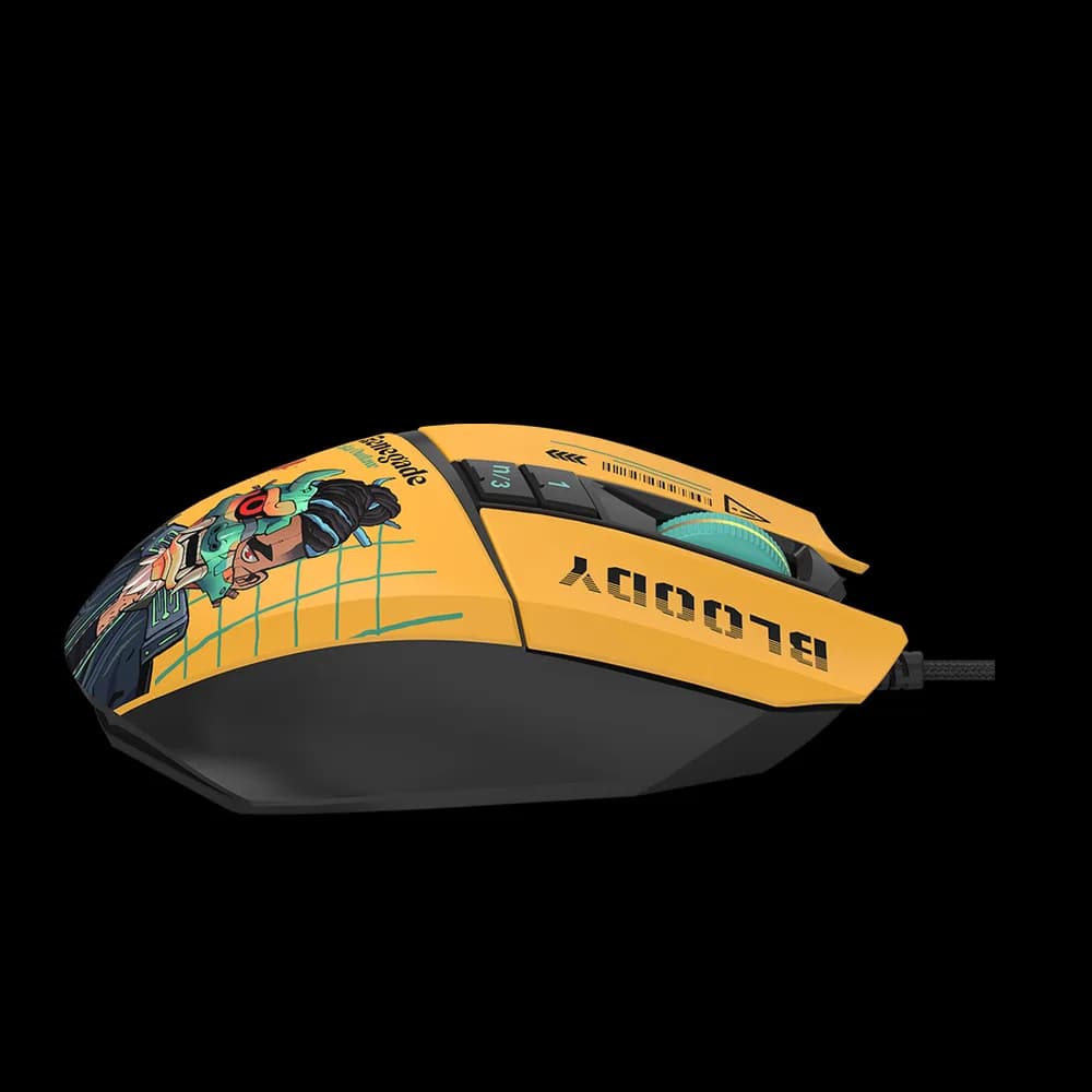 Mouse A4Tech, gaming, Bloody RGB Animation Backlit USB Renegade Sunset, "W63Max Renegade Sunset" 4711421 000529 — miniatură