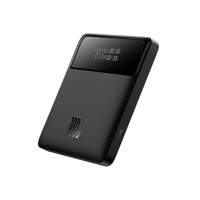 POWER BANK Baseus Blade, 20000mAh, PD 100W, ultra thin, 2 x USB; 2 x USB Type-C, display digital pt. status baterie, total 5A, negru, "PPBL000301" - 6932172628031 — miniatură