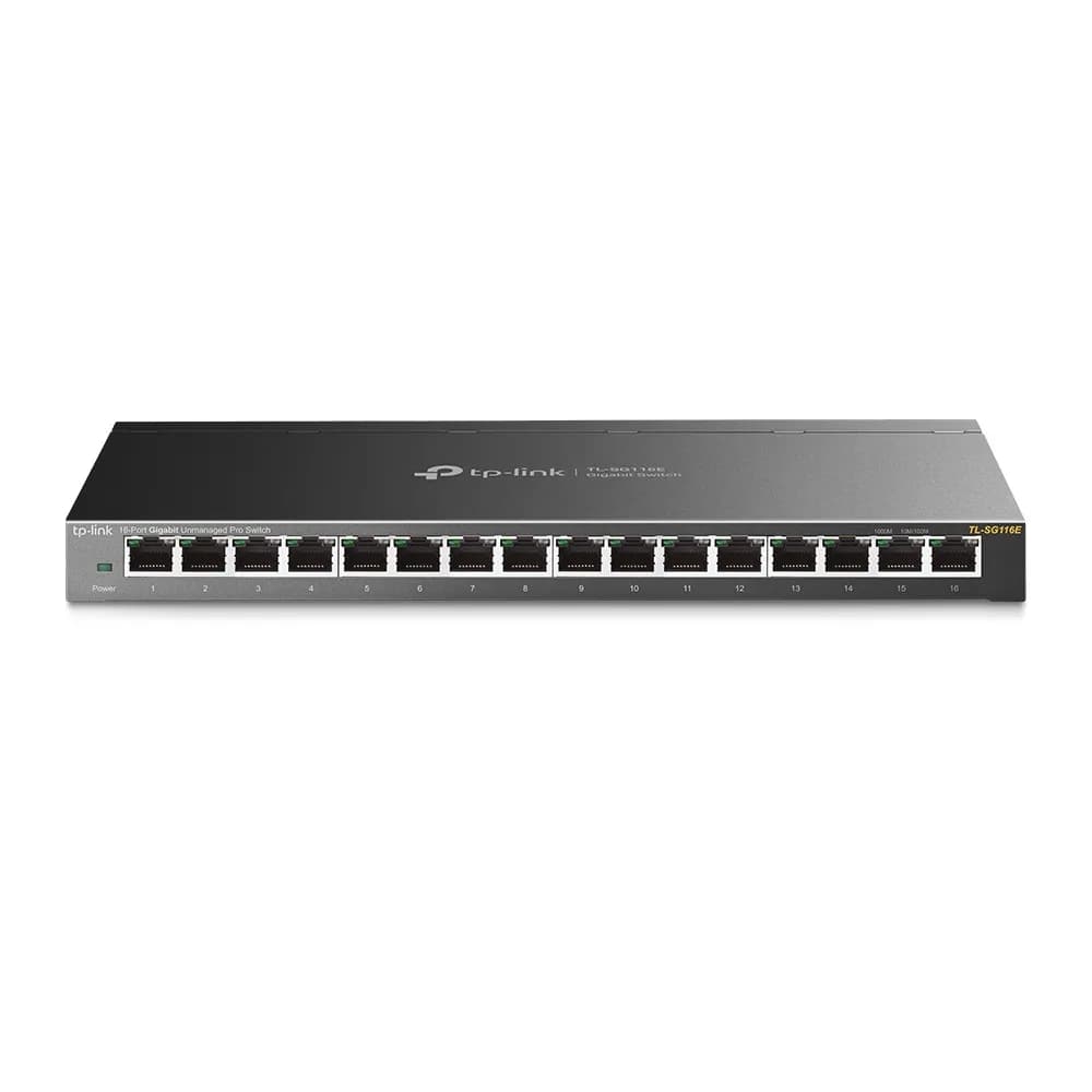 SWITCH TP-LINK 16 porturi Gigabit. carcasa metalica "TL-SG116E" — miniatură
