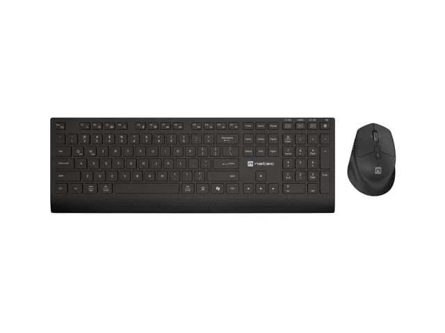 Kit Wireless tastatura si mouse NATEC STINGRAY 2, Negru — miniatură
