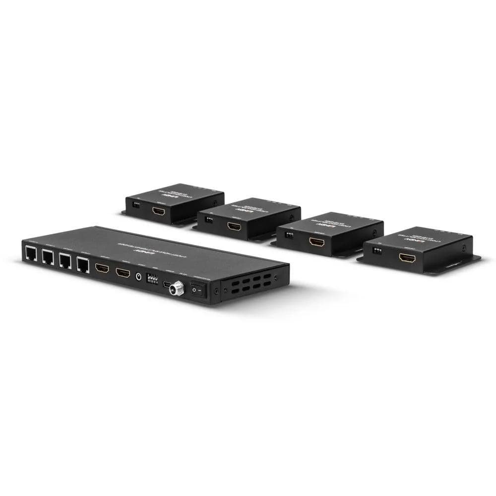 Lindy 50m Cat.6 4 Port HDMI & IR Splitter Extender with Loop Out Description An advanced Splitter Extender that extends and distributes HDMI & IR signals to 4 displays at distances of up to 50m Supports resolutions up to Full HD 1920x1080 @60Hz 4:4:4 8bit, including 3D Features a loop-through HDMI — miniatură