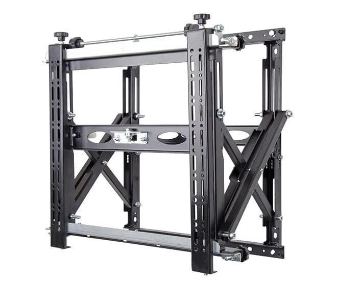 Suport perete cu pop-out B-Tech pentru ecrane cu diagonale intre 42"-120", greutate maxima suportata 125kg, VESA min. 200x100, VESA max. 400x400, distanta maxima de la perete 29.3 cm, sistem Push to open/push to close, se poate monta atat pe perete cat si pe bara, negru