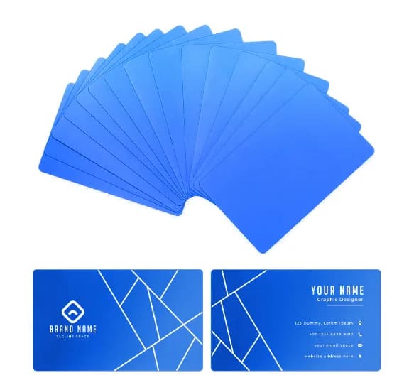 Material pentru gravare laser AlgoLaser Aluminum Business Cards (100 buc) (ALABC-Black) — miniatură