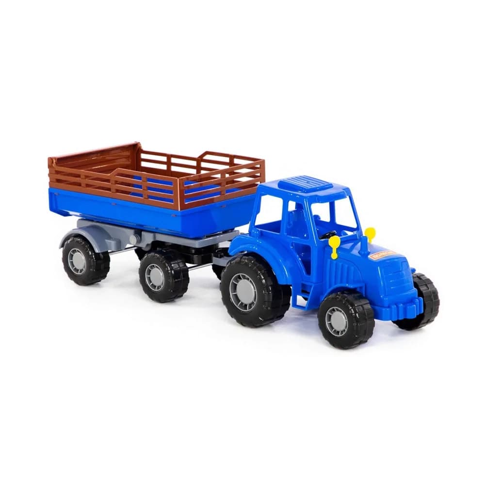 Tractor cu remorca, 43.8x13.4x13.5 cm, Polesie — miniatură