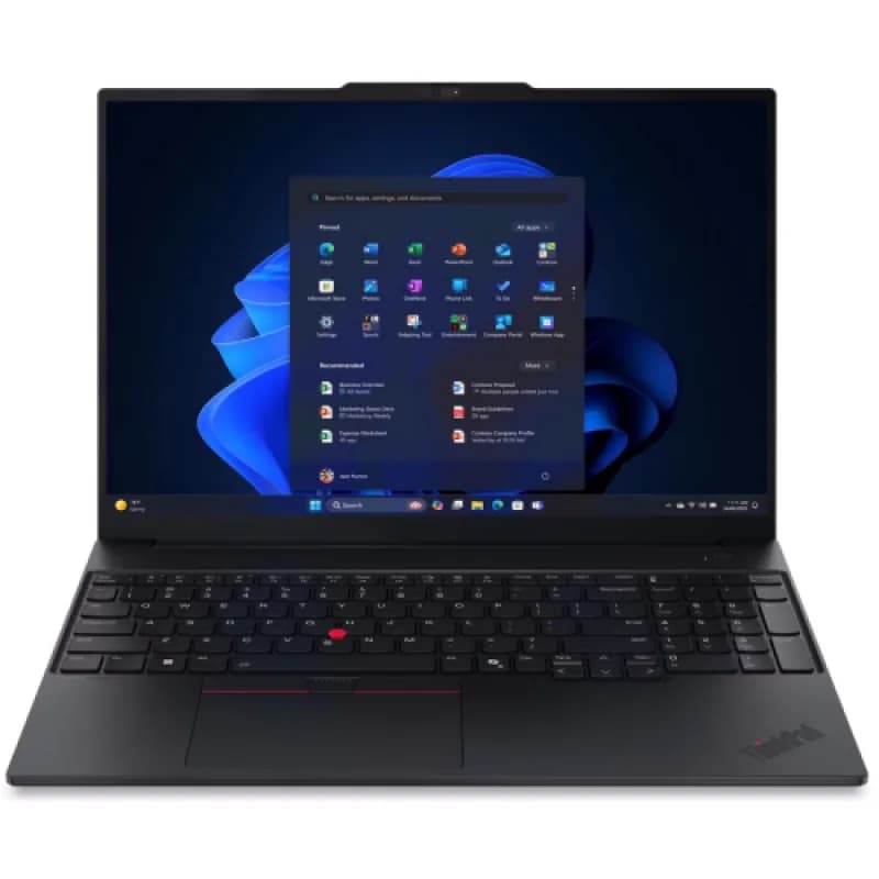 Laptop Business Lenovo ThinkPad E16 Gen 3, cu procesor AMD Ryzen 7 250, 16'' IPS, 32 GB DDR5, 1 TB, AMD Radeon 780M, Fara OS