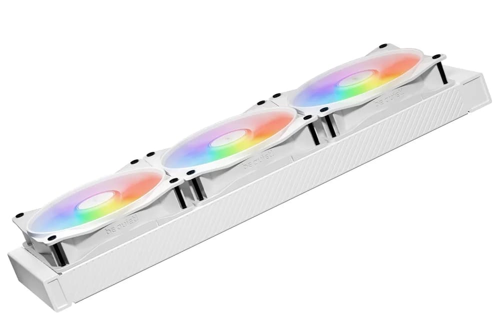 Set 3 ventilatoare be quiet "LIGHT WINGS LX", 120mm, max. 2100 RPM, Rifle Bearing, 4pin PWM, alb, "BL125" — miniatură
