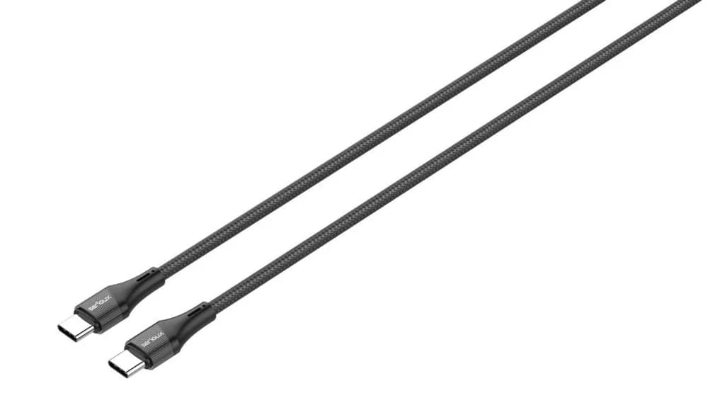 Cablu Serioux TYPE-C - TYPE-C 1M 100W, lungime: 100 cm, ieșire: 100W, tip cablu: USB-C la USB-C, culoare: Negru, funcție: încărcare și sincronizare — miniatură