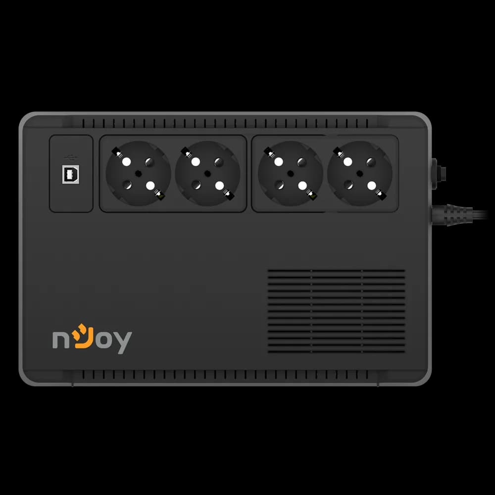 UPS nJoy Soter 600, 600VA/ 360W, 4 Prize Schuko cu protectie — miniatură