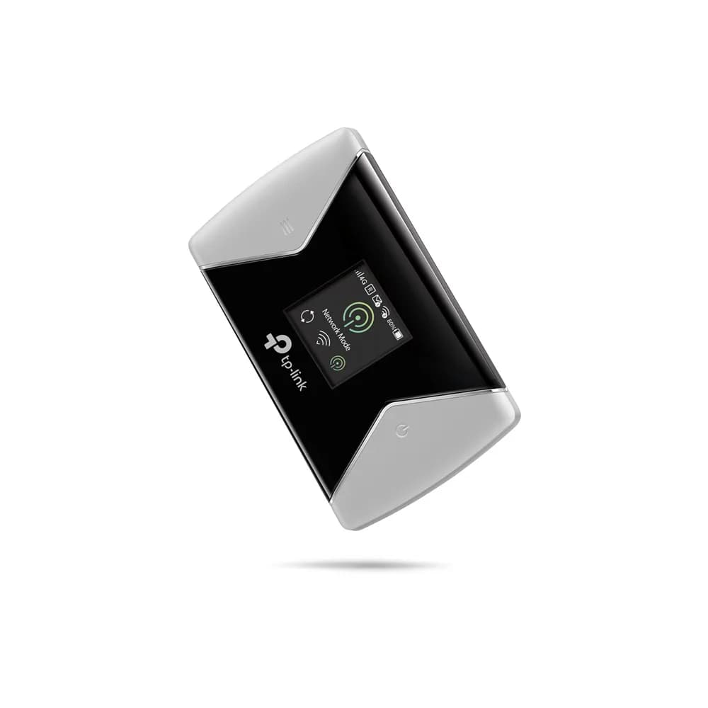 ROUTER TP-LINK wireless. portabil, 4G Mobile Wi-Fi, 300Mbps, Internal LTE Modem, SIM card slot, TFT screen display, rechargeable battery, micro SD card slot "M7450" — miniatură