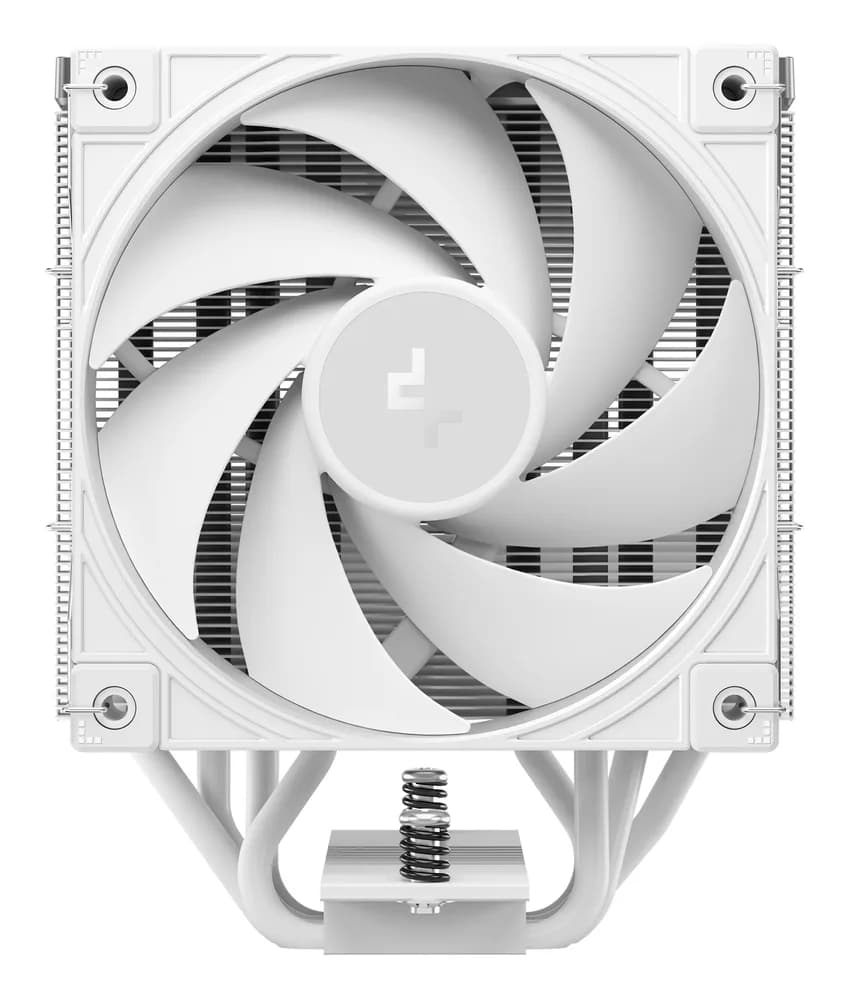 COOLER DeepCool "AK400 G2 WH" skt. Intel si AMD, racire cu aer, vent. 120mm, 2200 rpm, 4 heatpipies, inaltime 156mm, top cover lemn, alb,"R-AK400G2-WHNNMN-GJD" — miniatură