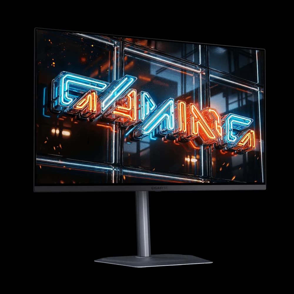 Monitor GIGABYTE MO32U24, QD-OLED, 31.5", UHD, 3840 x 2160, HDMI, DisplayPort, Pivot, Boxe, 240Hz, 0.03ms, Negru "MO32U24" — miniatură