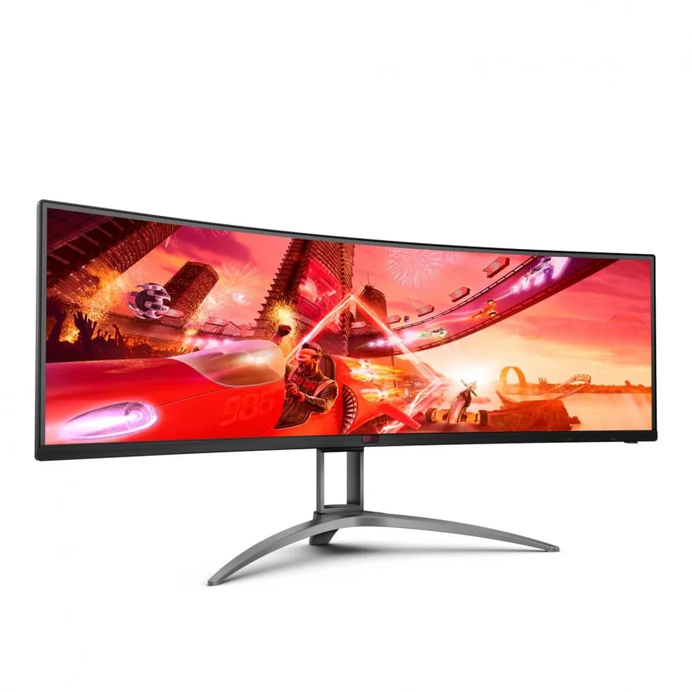 Monitor Gaming AOC AG493UCX2, 48.8", 5120 x 1440 pixeli, Black — miniatură