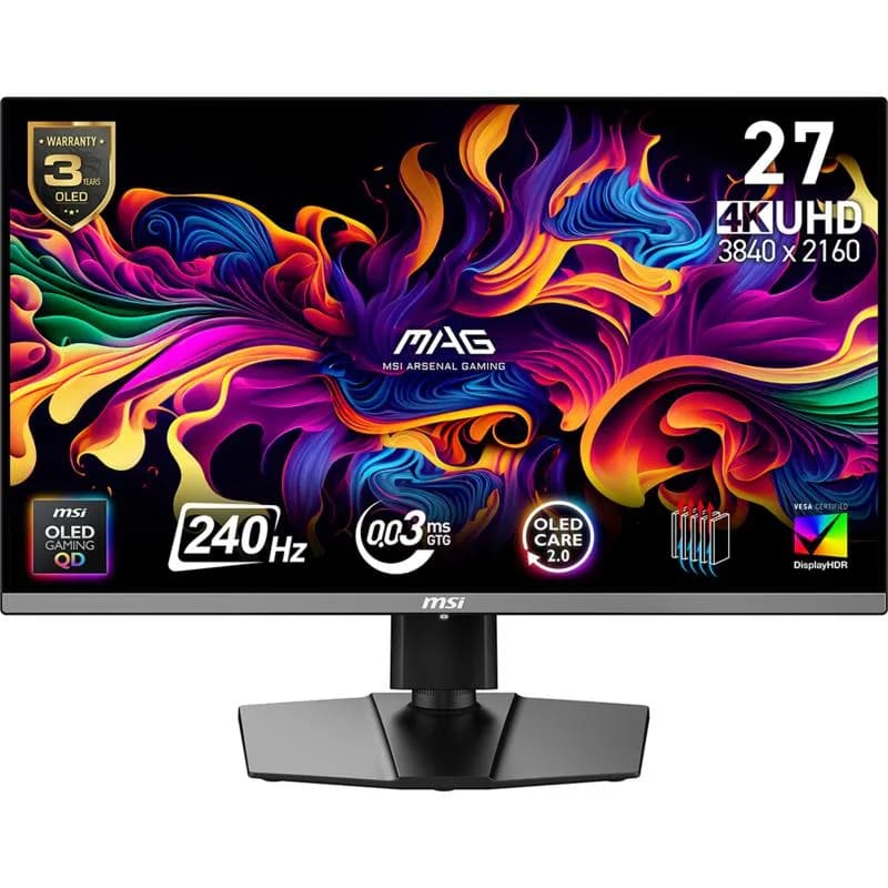 Monitor Consumer MSI MAG 272UP QD-OLED X24, 26.5", 3840 x 2160 pixeli, Black