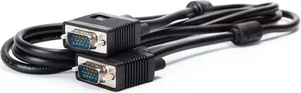 CABLU video SPACER, VGA (T) la VGA (T), 1.8m, cupru, ecranat, negru, "SPC-VGA-6" — miniatură