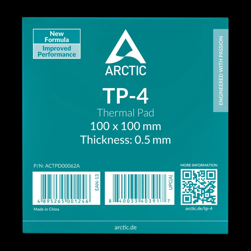 Thermal Pad Arctic "TP-4", 100 x 100 mm 0,5mm grosime, densitate 3.4 g/cm3,"ACTPD00062A" — miniatură