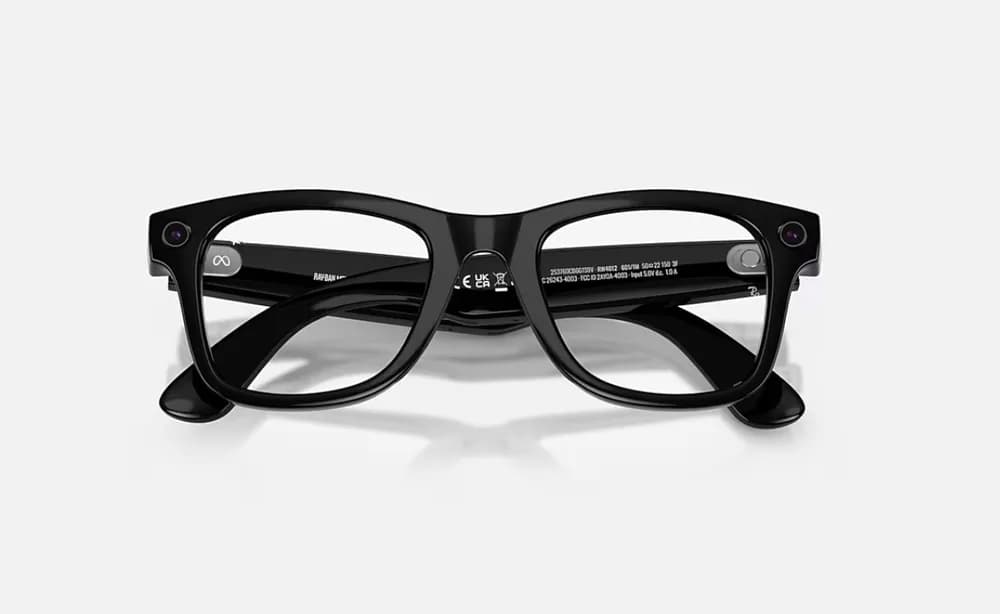 ORW4012 META WAYFARER High Bridge Fit - Shiny Black - Graphite Green Transitions® Gen 2 — miniatură
