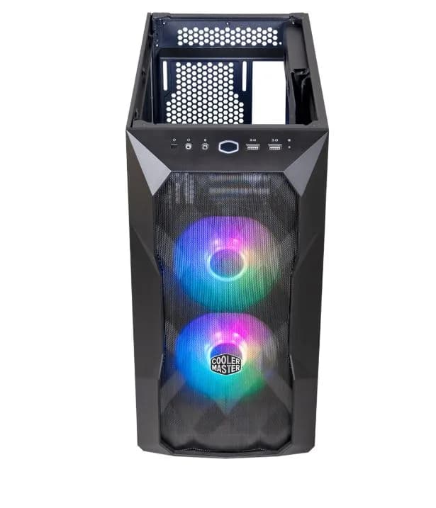 CARCASE Cooler Master TD300 Mesh, M-ATX,U3*2,ARGB Hub*1,Front PWM ARGB fan*2,Grey TG, "TD300-KGNN-S00" — miniatură