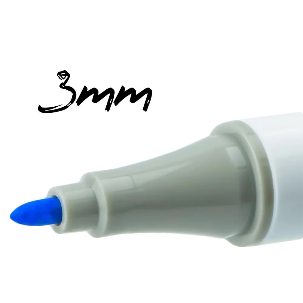 Markere cu 2 capete, 6mm-3mm, 36 cul/set - S-COOL — miniatură