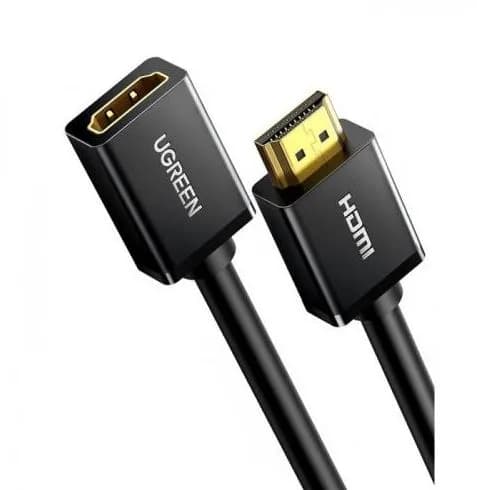 CABLU video prelungitor Ugreen, "HD107" HDMI (T) la HDMI (M), rezolutie maxima 4K UHD (3840 x 2160) la 60 Hz, conectori auriti, 5m, negru "10146" - 6957303811465