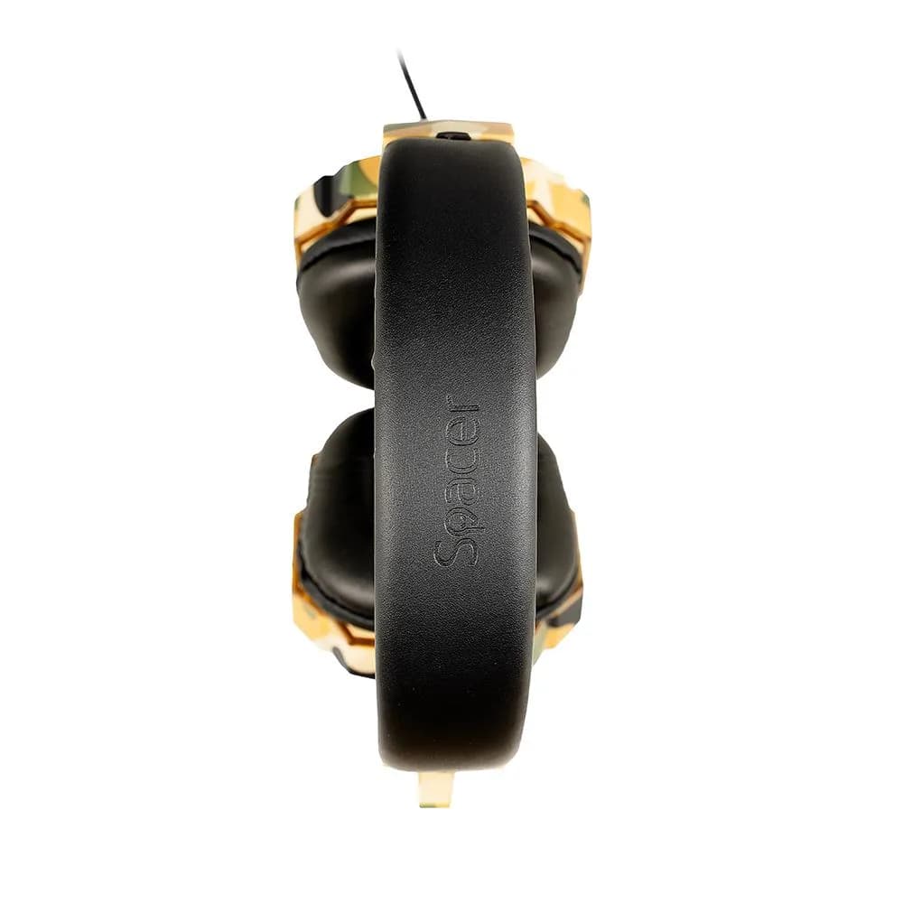 Casti Gaming Over-ear SPACER SPGH-CAMO, Wired, Multicolor — miniatură