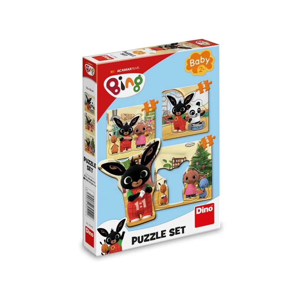 Puzzle 3 in 1, Bing si prietenii - DINO TOYS — miniatură