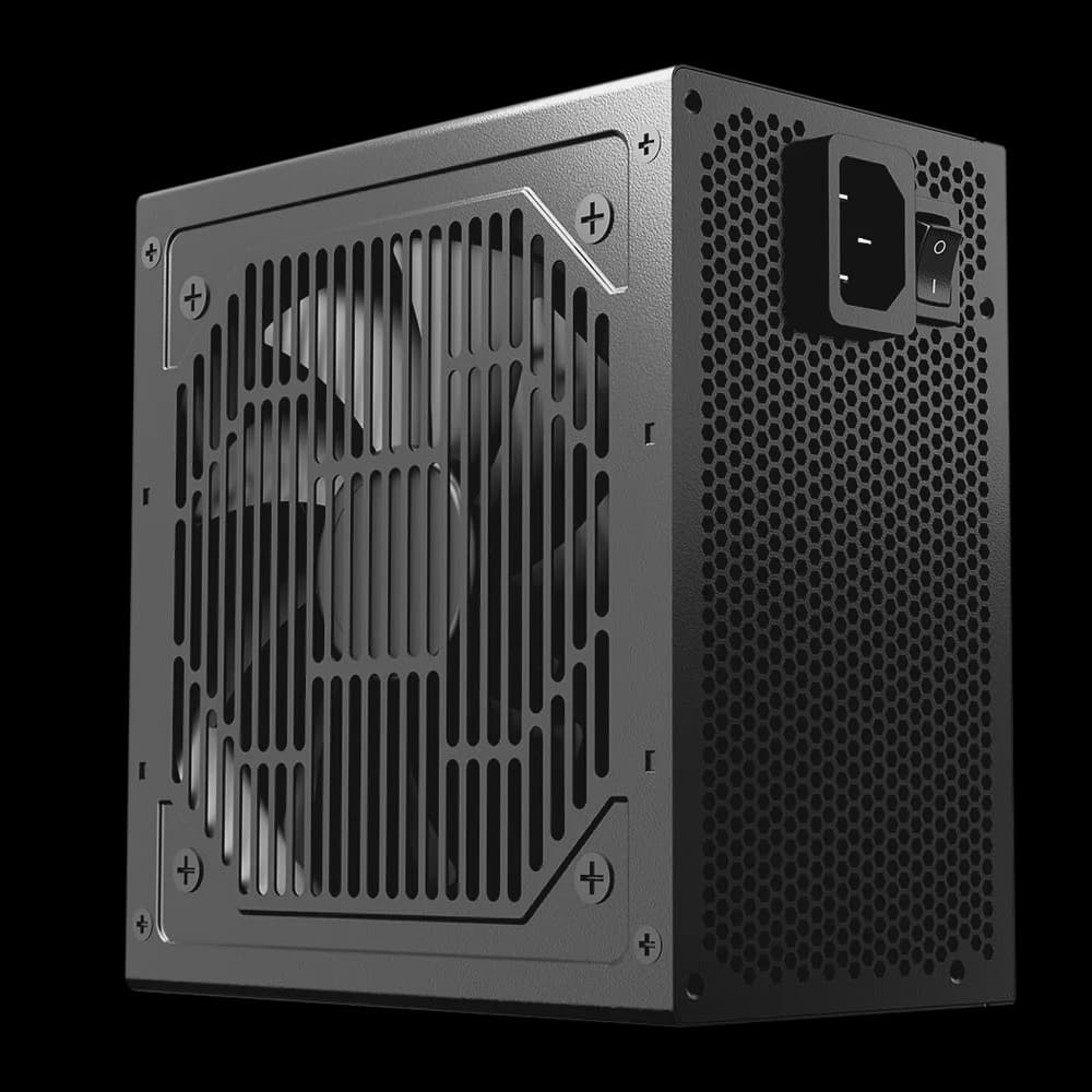 SURSA PCCOOLER, 650W, fan 120mm, certificare 80PLUS White, MB 20+4 pin x 1, CPU 4+4 pin x 2, PCI-E 6+2 pin x 2, SATA x 3, "KF650" — miniatură