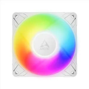 Set 3 ventilatoare Arctic "P12 Pro A-RGB (White) - 3 Pack", 120mm, 600 - 3000 RPM, FDB, 77 cfm, 4-Pin Fan Plug + 4-Pin Socket, lungime cablu 400 mm + 80 mm Daisy-Chain, alb, "ACFAN00326A" - 4895265000683 — miniatură