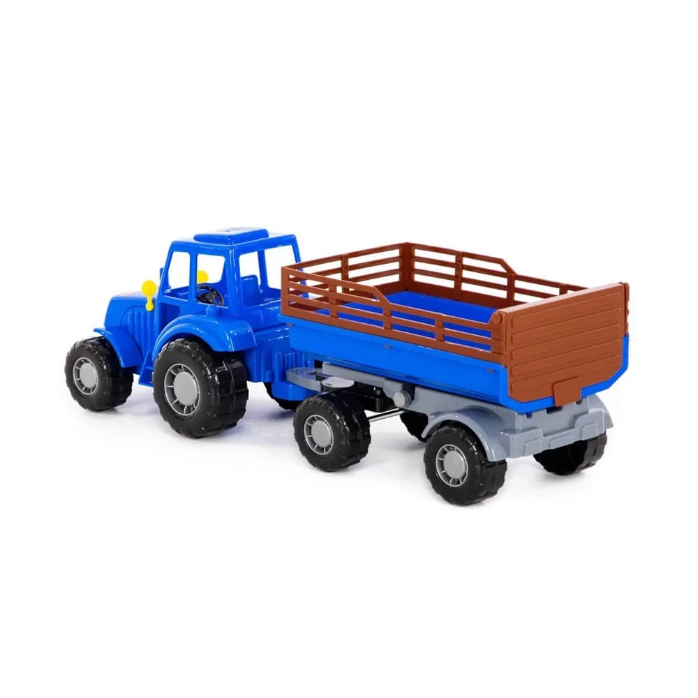 Tractor cu remorca, 43.8x13.4x13.5 cm, Polesie — miniatură