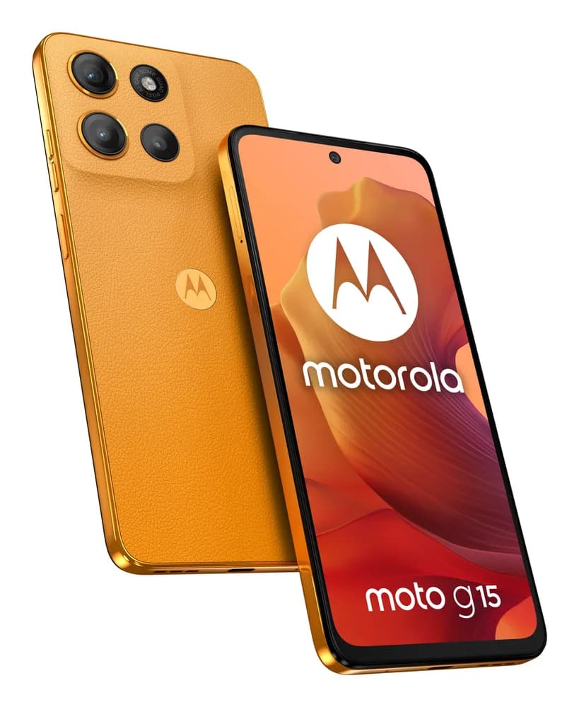 Moto g15, 128GB, 4GB RAM, Dual SIM, 4G, Tri-Camera, Sunrise Orange "PB6E0011PL"