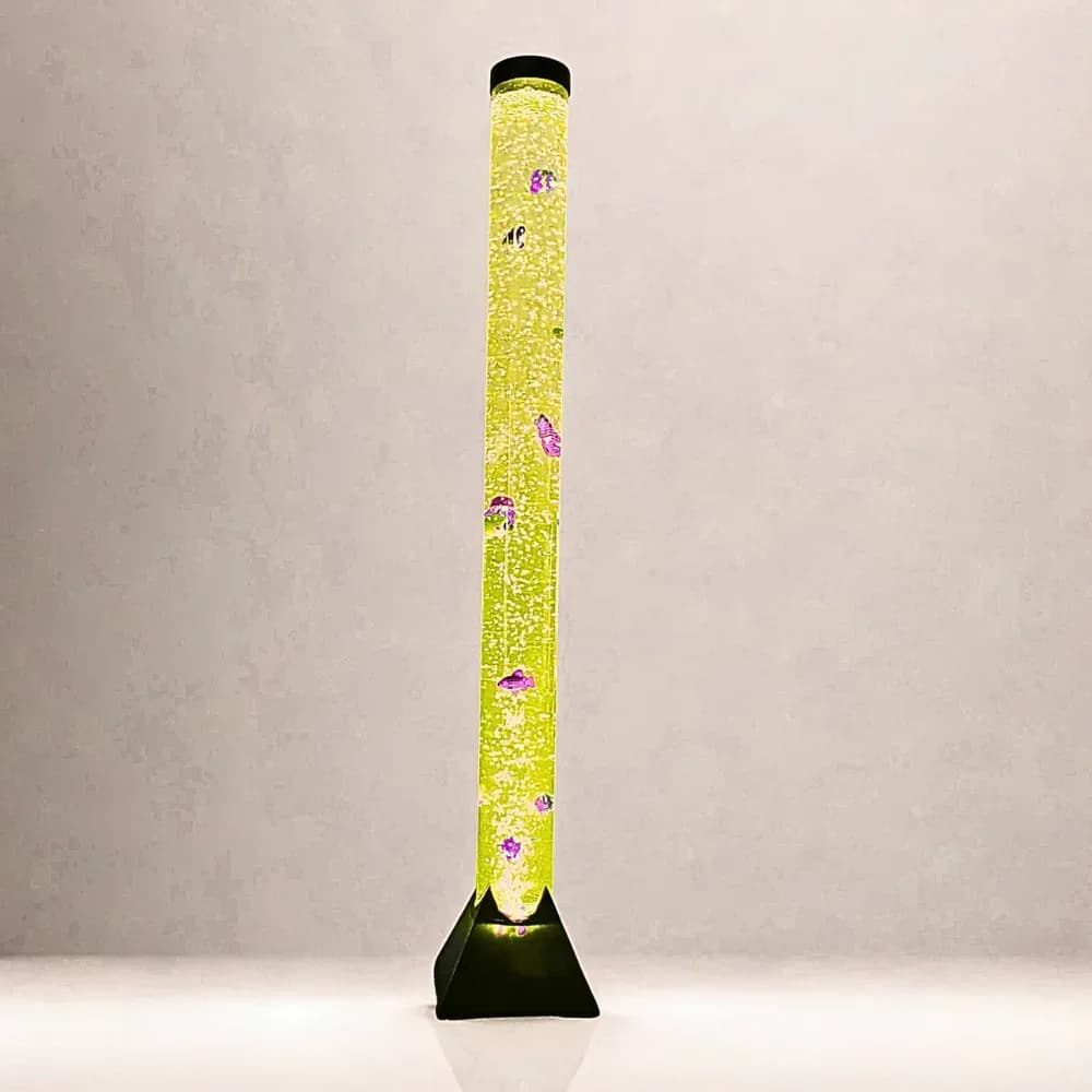 Tub cu Bule 120cm cu Telecomandă (Rotund cu Bază Pătrată Neagră) — miniatură