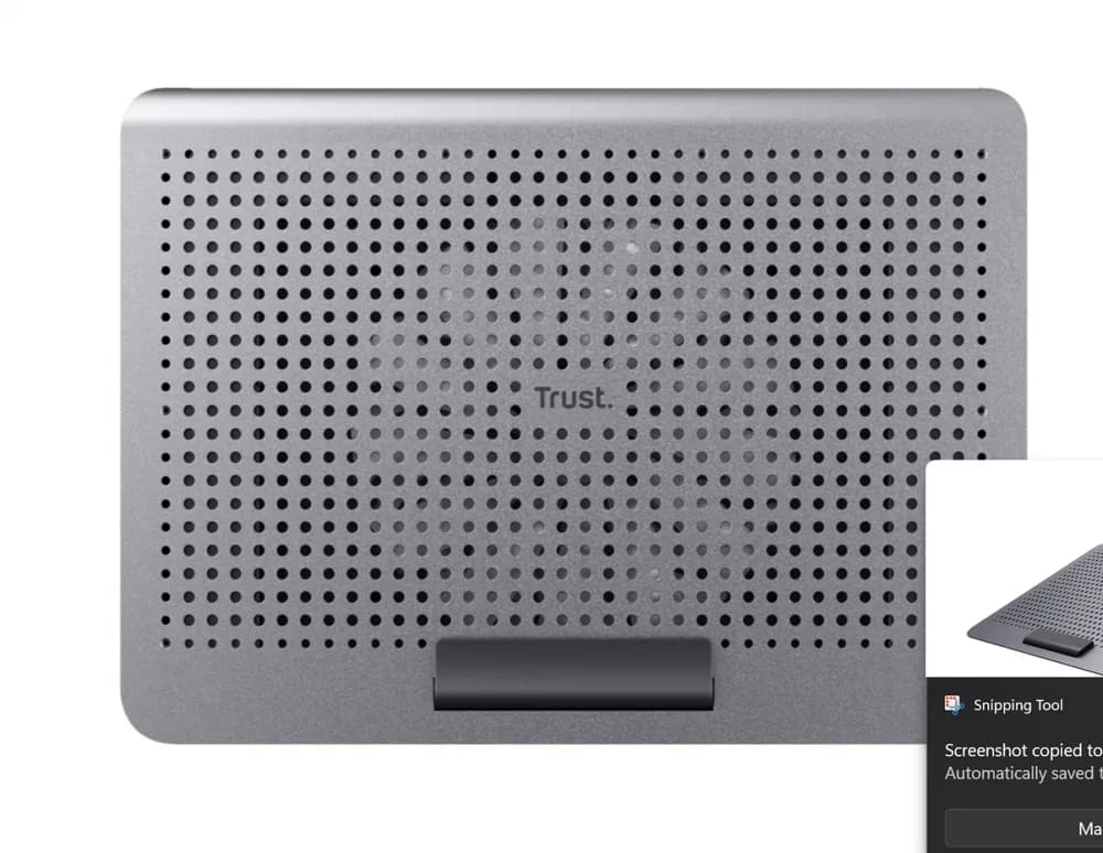 Stand/Cooler notebook Trust Exto, pana la 16 inch, 1 ventilatoare, Argintiu — miniatură