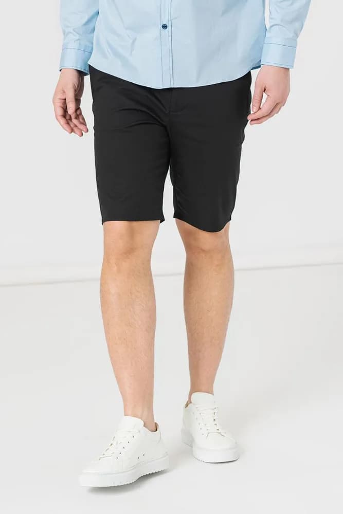 PANTALONI SCURT CASUAL BARBATI BLACK XXL — miniatură