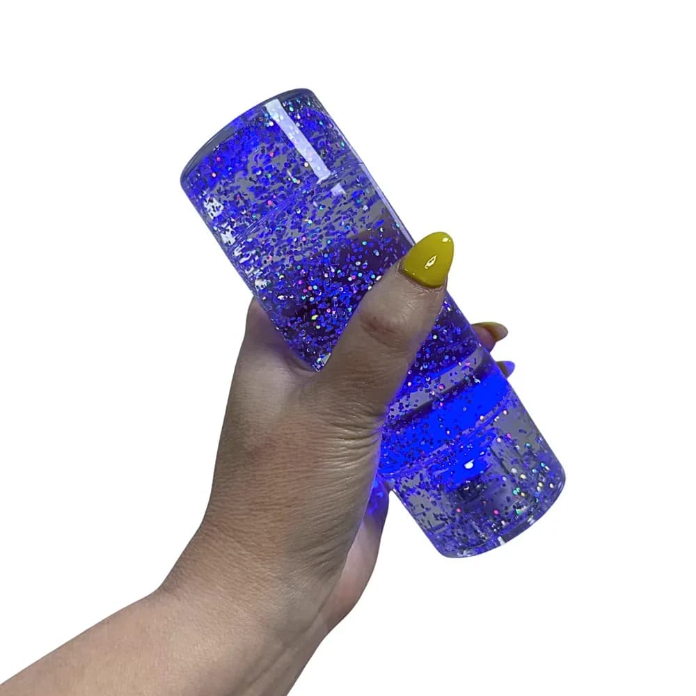 Tuburi cu sclipici auriu si argintiu, scutura si straluceste, set de 2 — miniatură