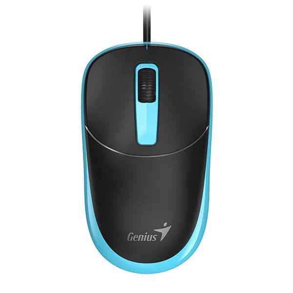 MOUSE Genius "DX-123”, PC sau NB, cu fir, USB, optic, albastru, "31010105100”, "31010033405" — miniatură