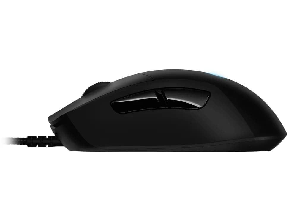 MOUSE LOGITECH, "G403 HERO", gaming, cu fir, USB, optic, 16000 dpi, butoane/scroll 6/1, iluminare, butoane programabile, negru, "910-005632" — miniatură