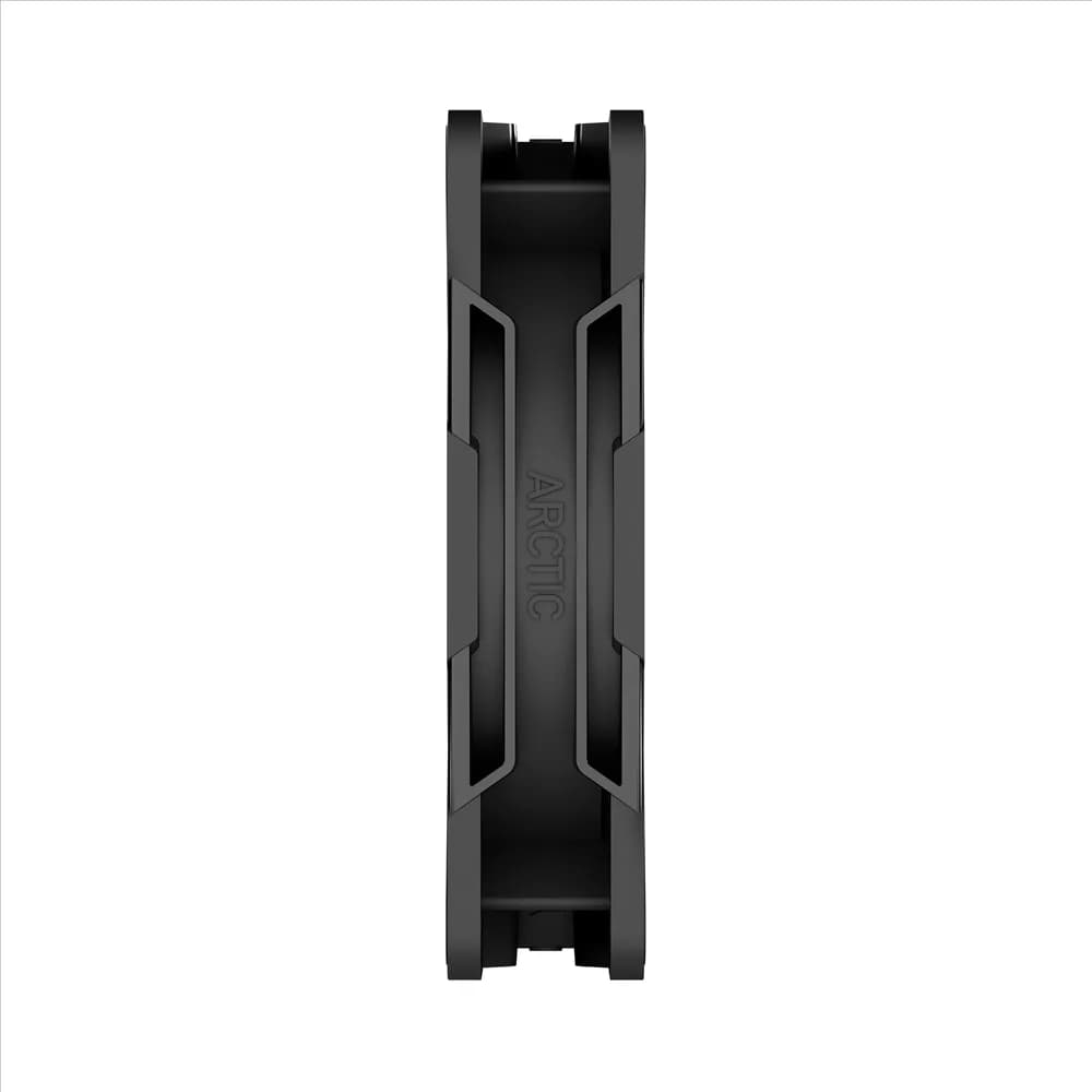 Ventilator Arctic "P12 Pro Reverse A-RGB", 120mm, 400 - 2500 rpm, FDB, 110 cfm, 4-Pin Fan Plug + 4-Pin Socket, negru, "ACFAN00322A" — miniatură