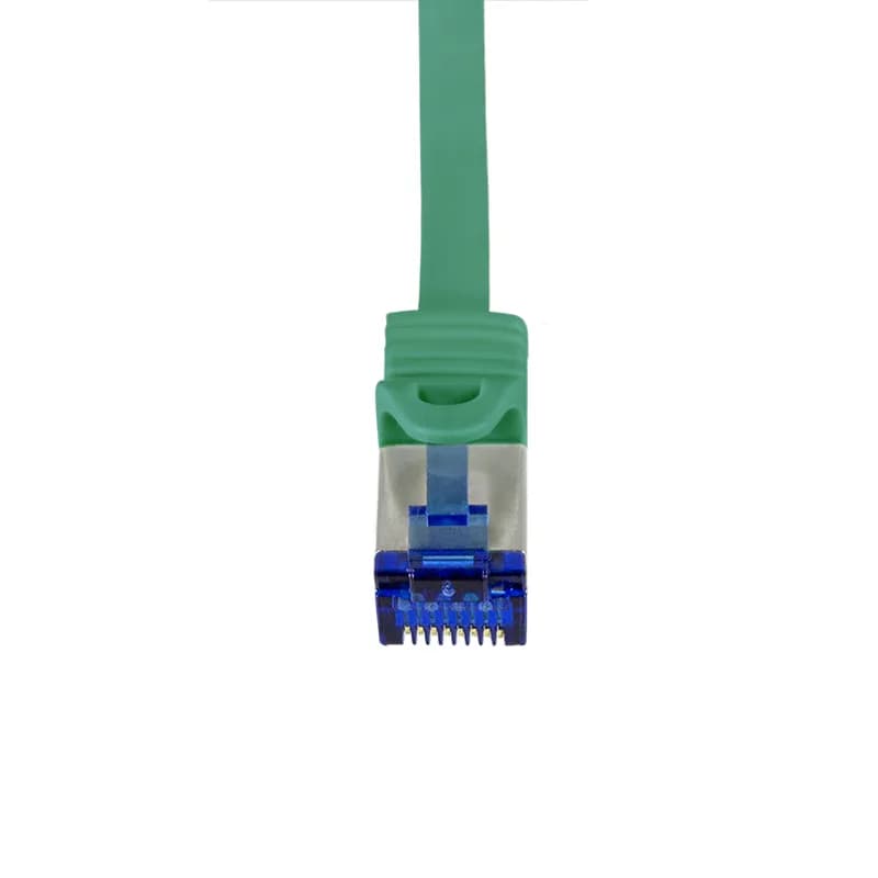 PATCH CORD S/FTP LOGILINK Cat6a, LSZH, Ultraflex, PoE/PoE+/PoE++, cupru, 1 m, verde, AWG26, dublu ecranat "C6A035S" — miniatură