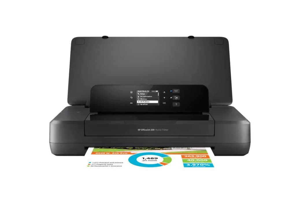 Imprimanta inkjet Color HP OfficeJet 200, A4, Functii: Impr., Viteza de Printare Monocrom: 10ppm, Viteza de printare color: 7ppm, Conectivitate:USB|WiFi, Duplex:Da, ADF:Nu "CZ993A"