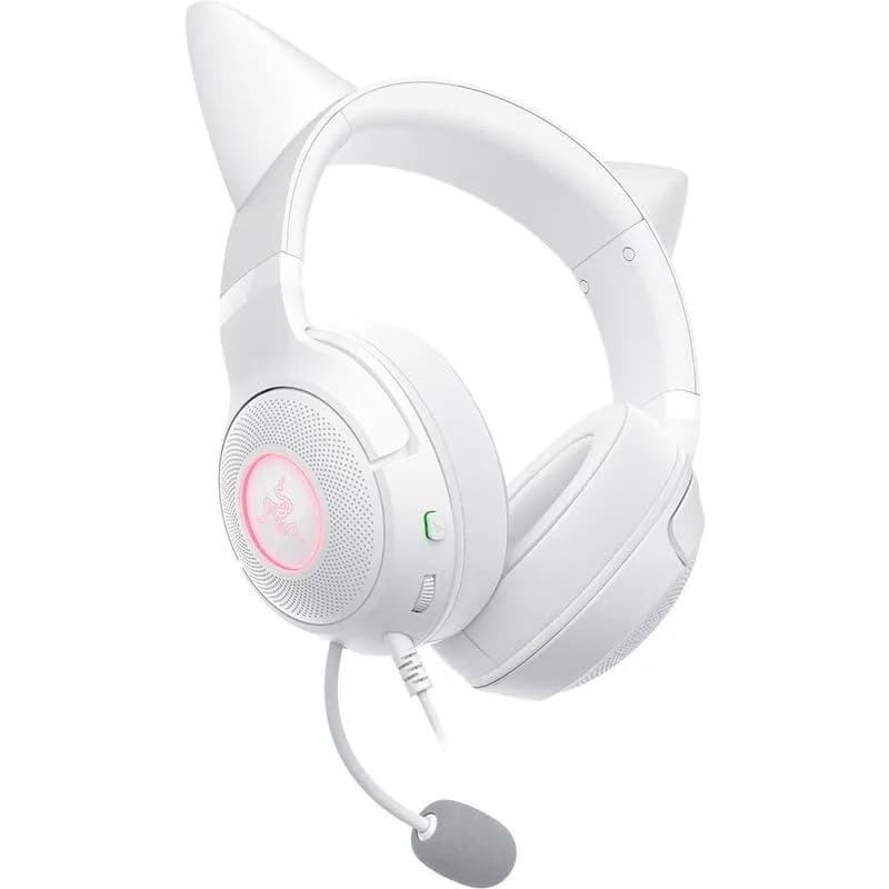 Casti Gaming Head-band Razer Kraken Kitty V2, Wired, Alb — miniatură
