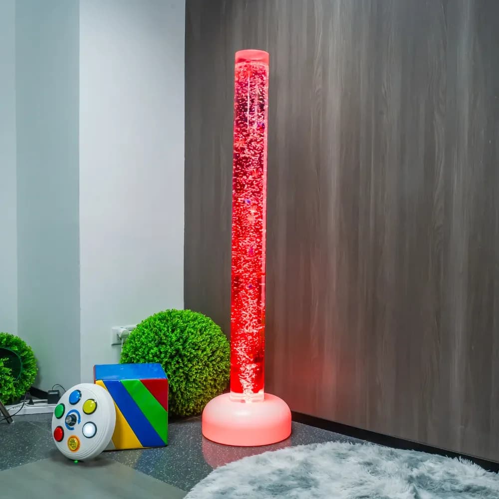 Coloană cu bule de 180 cm cu bază luminoasă — miniatură