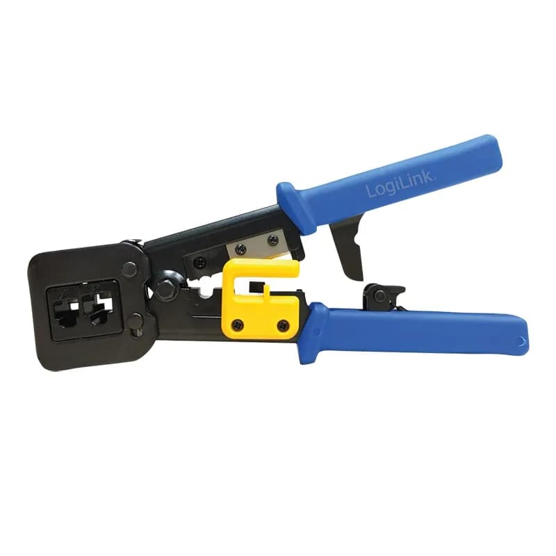CLESTE sertizare mufe, LOGILINK, functii: sertizare mufe, decupare si taiere cablu, pentru mufe MP0027 / MP0077. "WZ0037" — miniatură