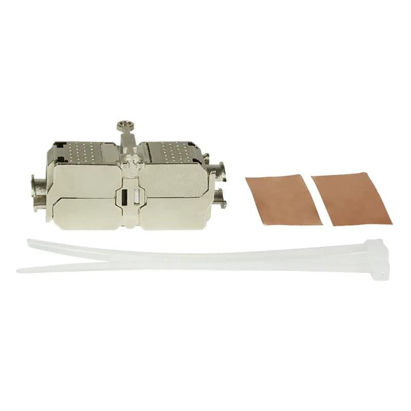 CUPLA RJ-45 LOGILINK pt. cablu UTP, FTP, Cat6a, RJ-45 (M) x 2, metalica, tip punch down, "MP0041"