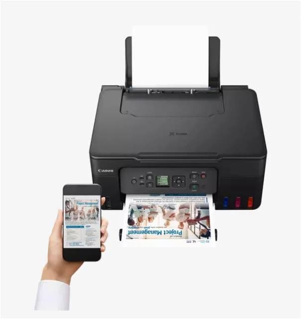 "Multifunctional inkjet color CISS Canon PIXMA G3470 Black, dimensiune A4(Printare, Copiere, Scanare), viteza imprimare 11ipm alb-negru, 6ipm color,rezolutie printare 4800x1200 dpi, imprimare fara margini, alimentarehartie 100 coli, scanner CIS rezolutie 600x1200 dpi, copiere multipla 99copii — miniatură