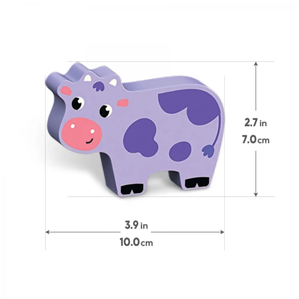 SET ANIMALE LA FERMA, JUCARIE LEMN — miniatură
