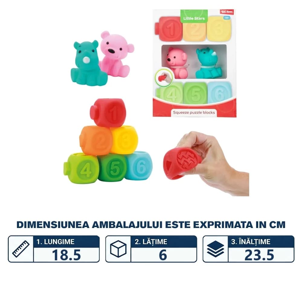 Little Stars, Cuburi senzoriale pentru bebelusi - Toi-Toys — miniatură
